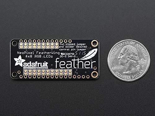 LED Lighting Development Tools NeoPixel FeatherWing - 4x8 RGB LED Add-on For All Feather Boards 4