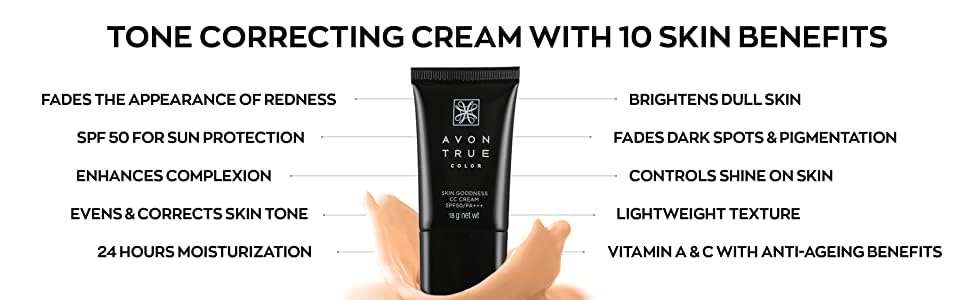 Avon True Color Skin Goodness CC Cream 18 gm - Nude Shade 3