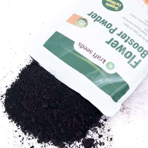 Kraft Seeds Organic Flower Booster Powder (Pack of 1, 0.9 Kg) | Growth Boosting Fertilizer | Flower Fertilizer for All Types of Plants | Beneficial Microbes for Better Flowering 6