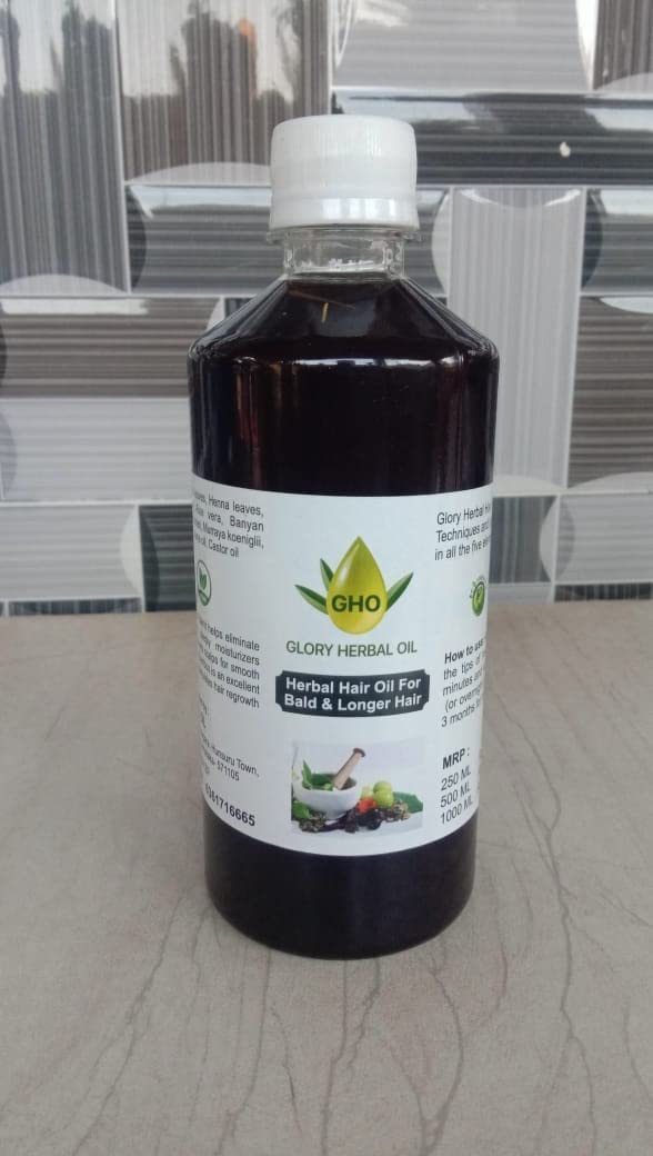 GLOWRY HERBAL OIL Herbal Adivasi Herbal Pure Adivasi Hair Growth/Hair Fall Control Oil - 500 ml + 1000 ml