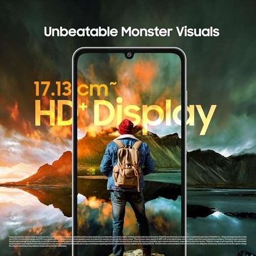 Samsung Galaxy M06 5G (Sage Green, 6GB RAM, 128 GB Storage) | MediaTek Dimensity 6300 | AnTuTu Score 422K+ | 12 5G Bands| 25W Fast Charging | 4 Gen. of OS Upgrades | Without Charger 6