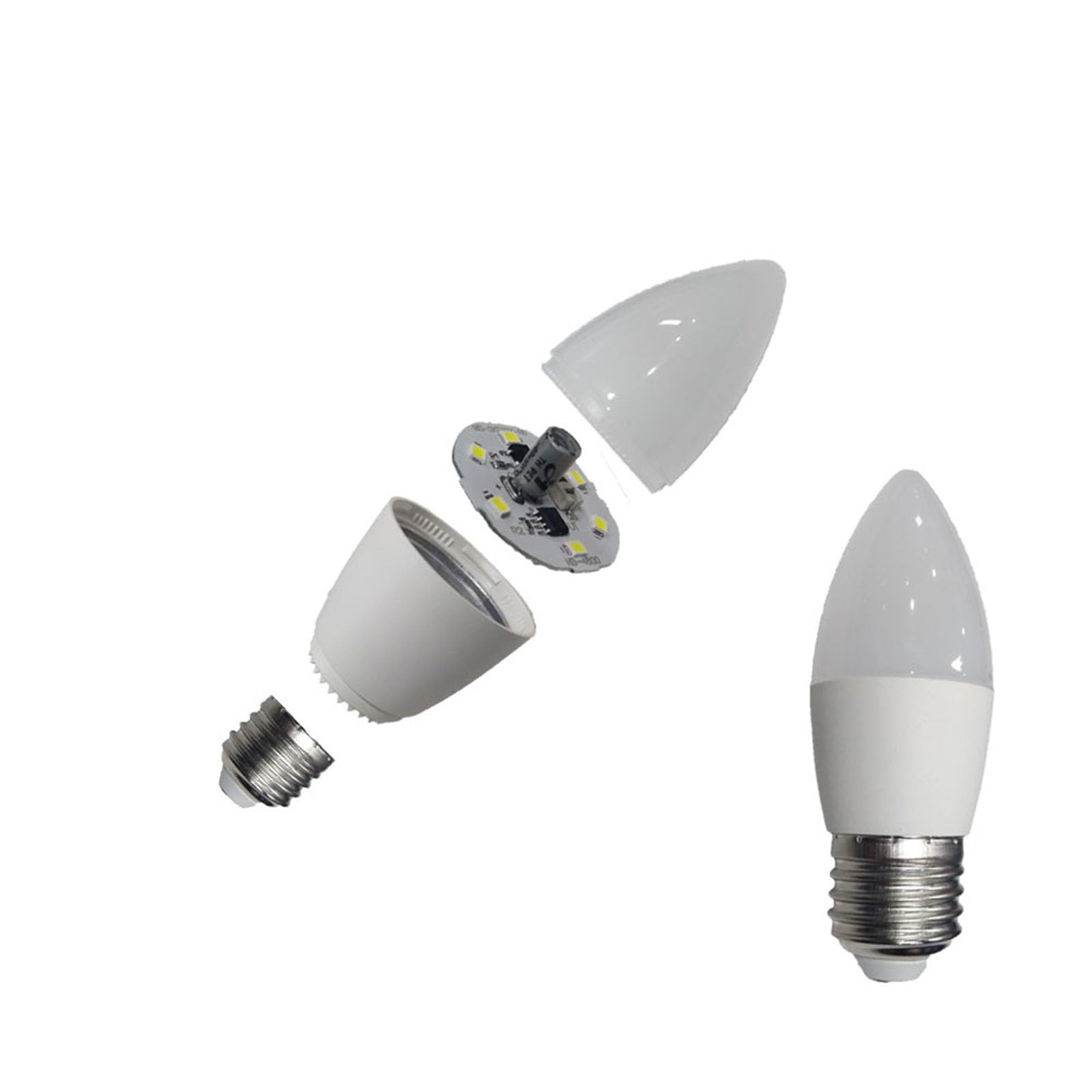 Dimmable B11 LED Candelabra Light Bulbs 40W 60W Equivalent B10 E26 Base 6W LED Chandelier Candle Light Bulbs,550LM,CRI90 10 Pack (2700K Soft White) 5