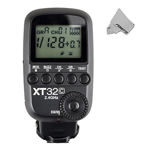 Fomito Godox XT32-C Wirelss Power Contral Flash Trigger Manual Radio Transmitter HSS with 2.4GHz Godox X System for Canon EOS 1DX 5DIII 5D 6D 7D 60D 650D 1100D 1