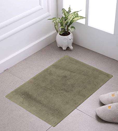 Riviera 100% Cotton Reversible Bath mat- Soft and Super Absorbent Bath Rug-Suitable for Kitchen, Bedroom and Bathroom Floor mat - Dry Fast Water Absorbent Rug & Machine-Washable (33X48, Latte) 2