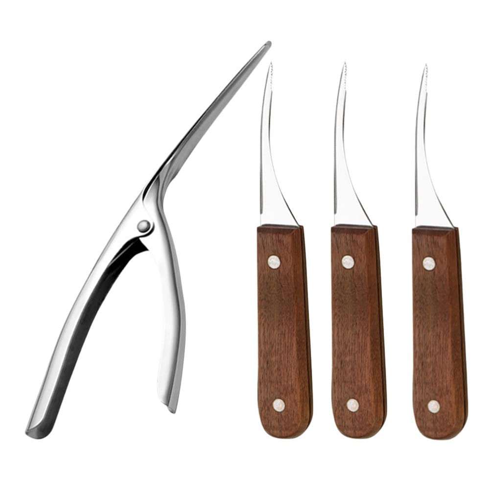 1 Set Stainless Steel Shrimp Opener Shrimp Shell Cleaner Shrimp Cleaner Tool Shrimp Peeler Tool Kitchen Supplies Shrimp Knives Shrimp Peeling Gadgets Shrimp Line Cutter 1