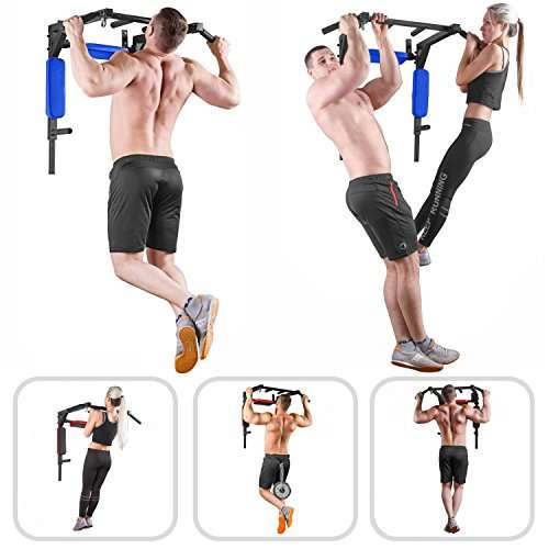 Dolphy Dips Bar, Pull Up Bar and Push Up Bar Wall Removable Model 3
