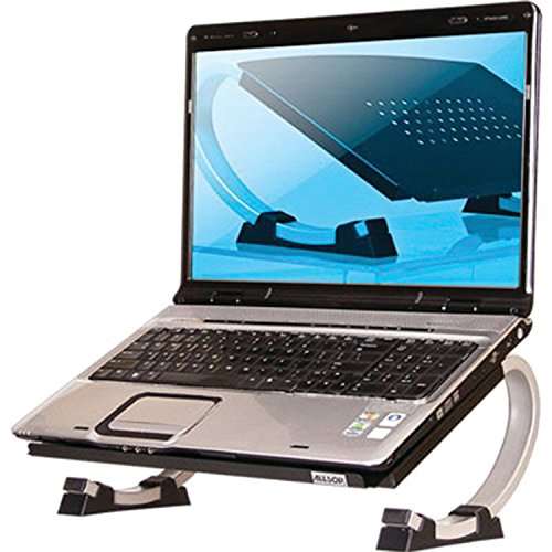 Allsop Redmond Adjustable Laptop Stand, Vented Curved Sturdy Metal Ergonomic Riser 5