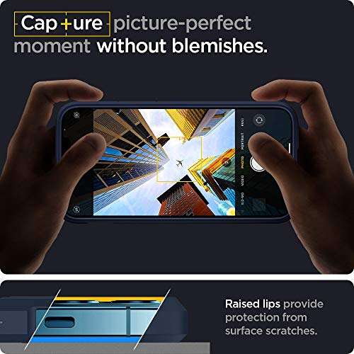 Spigen for iPhone 12/12 Pro Case, Ultra Hybrid [No Magnet Ring][Anti-Yellowing] - Navy Blue 2