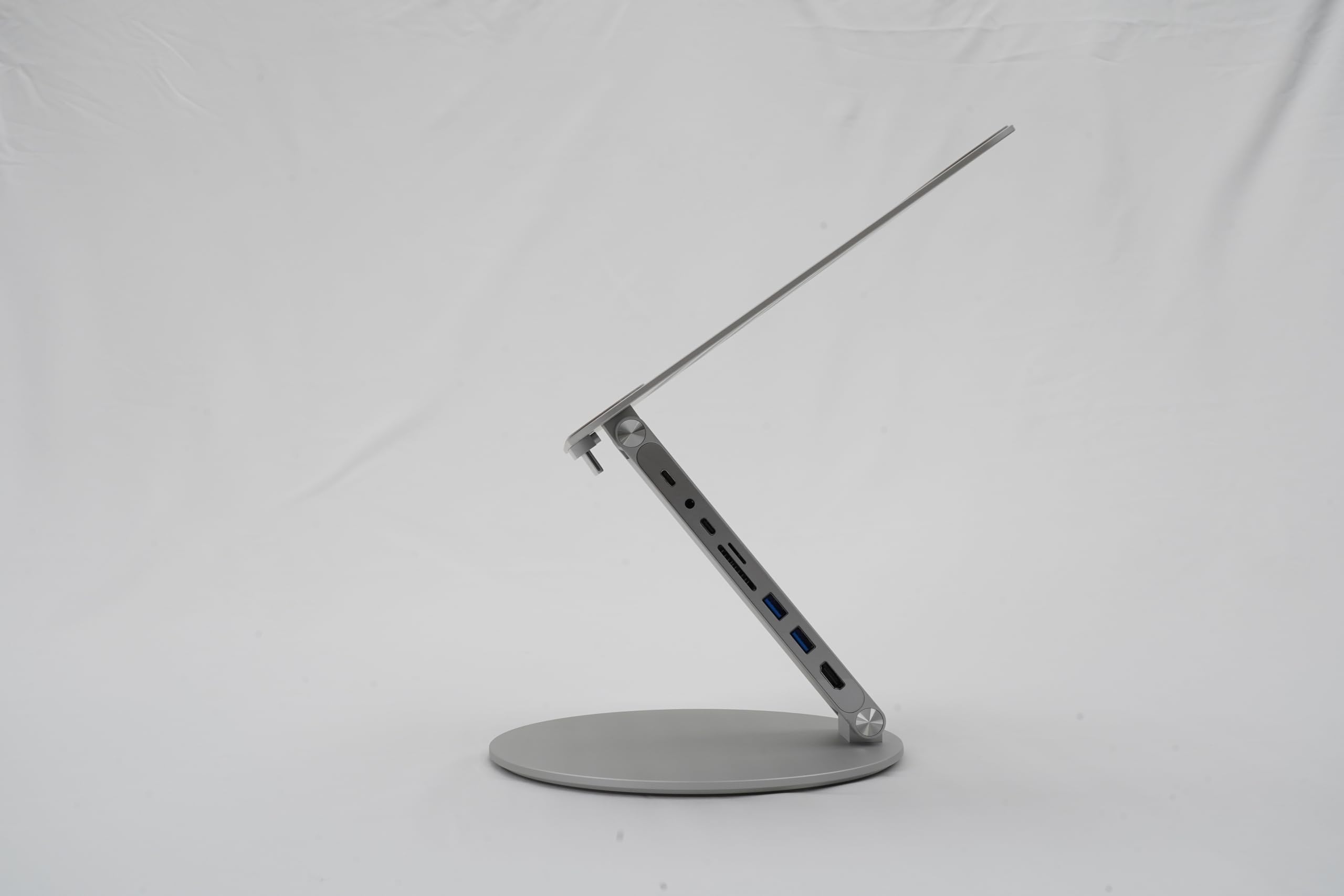 LYCKA Till X5 Pro/Laptop Stand with Docking Station(HDMI, USB-C, AUX, USB 3.0) /360 Rotating, Foldable, Portable Notebook Stand for MacBook Air, MacBook Pro, Dell, HP, LG, Samsung, Lenovo 5