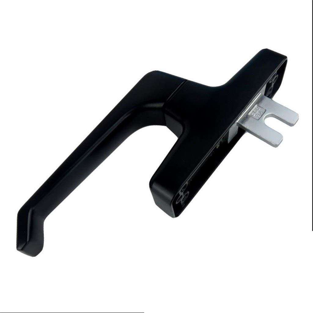 Door And Window Door Handle, Inside Inside The Handle Push And Pull Window Drive Swing Rotary Handle Hardware Parts Door Handle (Color : Black, Size : Window spindle width 24mm) 1