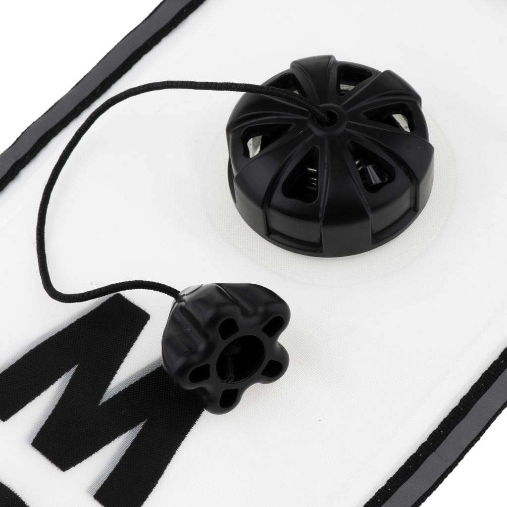 UJEAVETTE Scuba Diving Buoy Marker Safety Gear with D Ring White Panda 5FT 5