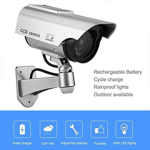 MIICRONE Security CCTV False Outdoor Camera Fake Dummy Security Camera Waterproof IR Wireless Blinking Flashing ! 4