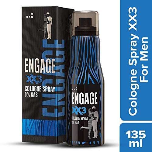 Engage XX3 Cologne No Gas Perfume for Men, Spicy and Woody Fragrance Scent, Skin Friendly Perfume for Men Long Lasting Smell, 135ml 2