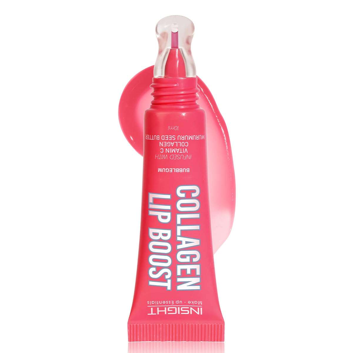 INSIGHT Collagen Lip Boost - Bubblegum (10g) |Glossy Non-Sticky Finish | Vitamin C & Hydrating Treatment | Long Lasting Moisturization | Lightweight Daily Lip Wear 1