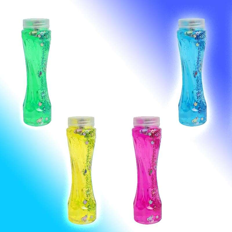 NEEYATI Neon Colored Fruit Scented Slimy Slime Gel Jelly Set Kit Air Dry Magical Crystal Clay Putty Toy Kit for Girls Boys Kids Slime 1