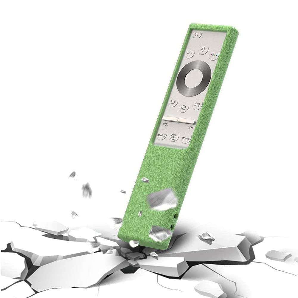 Oboe Silicone Protective Case for Samsung BN59-01311 Smart TV Remote Shockproof Anti-Slip Battery Cover for Samsung QLED TV Smartone Remote Anti-Lost with Remote Loop (Glow in Dark Green) 6