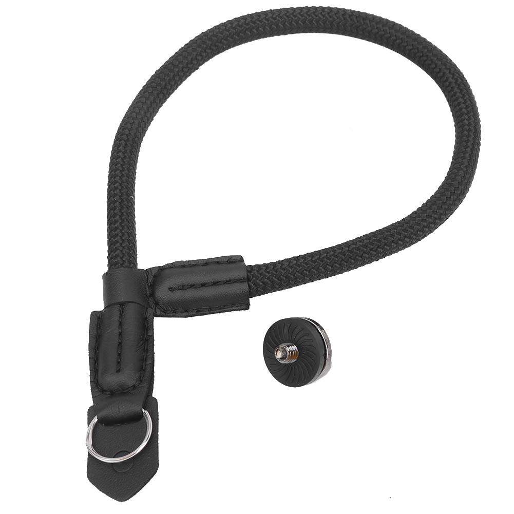Beufee Camera Wrist Strap, Lanyard Strap Lanyard for Camera Hand Wrist Strap Lanyard Camera Strap Lanyard with 1/4in Screws(Black) 1