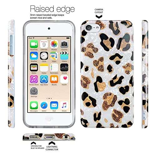 J.west iPod Touch 7 Case, iPod Touch Case 6th Generation, iPod 5 Case,Floral Design Slim Anti-Scratch Flexible Soft TPU Bumper Back Protective Case for iPod Touch 5th/6th/7th Generation -Blossom 4