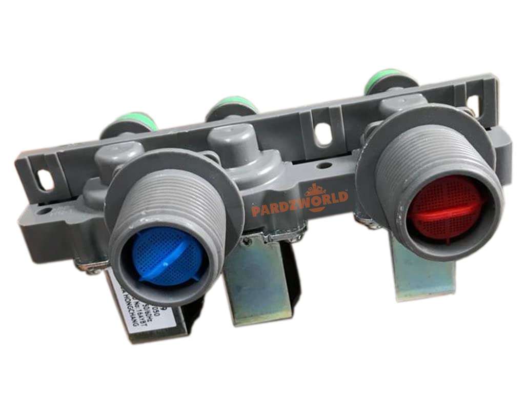 PARDZWORLD Water Inlet Valve or Feed Valve [2 Way In (Hot & Cold) 3 Way Out] Suitable for Samsung Washing Machines ONLY. MATCH & BUY. 1