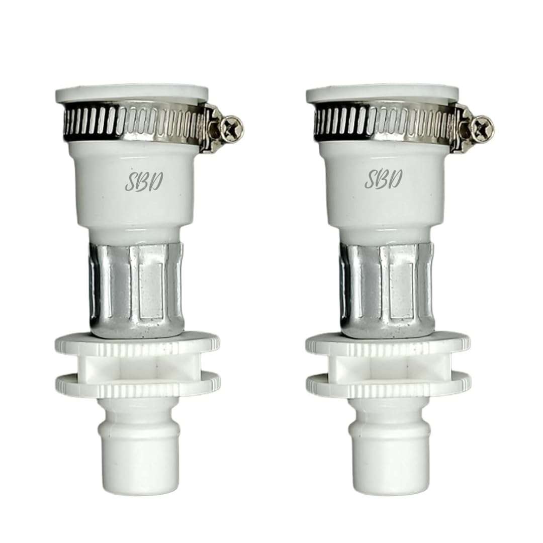 SBD Fully Automatic Washing Machine Universal Tap Connector | Washing Machine Inlet Pipe Adapter | Tap Connector for Water Pipe | Easy Install Washing Machine Tap Adapter (Pack of 2) 1