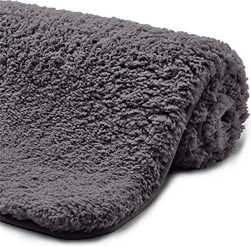 VMPS |Area Rugs Super Soft Bathroom Rugs Bath Mat Shower Mat Door Mat Kitchen Mat Rugs (16x24 Inch Grey) Pack of 1 3