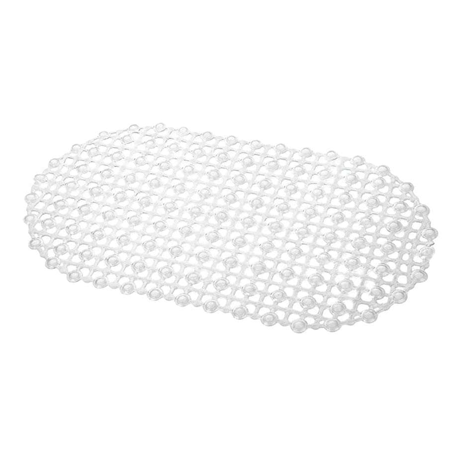 DeoDap Anti-Skid Soft Pebble Design PVC Shower Bath Floor Mat with Suction Cup, Shower Mat, Bathroom Floor Mat for Toilet, Kitchen, Bathroom Shower 1
