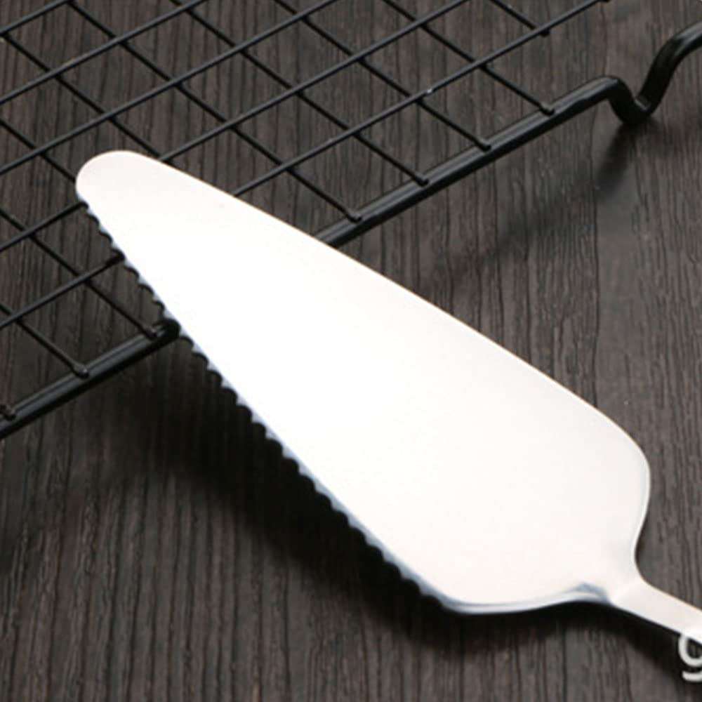 2Pieces Cake Slice and Pie Server Cake Cutter with Serrated Edges 2 Pieces metal food tongs kitchen tongs Cooking Tongs for Cake Pizza BBQ Cooking Buffet 5