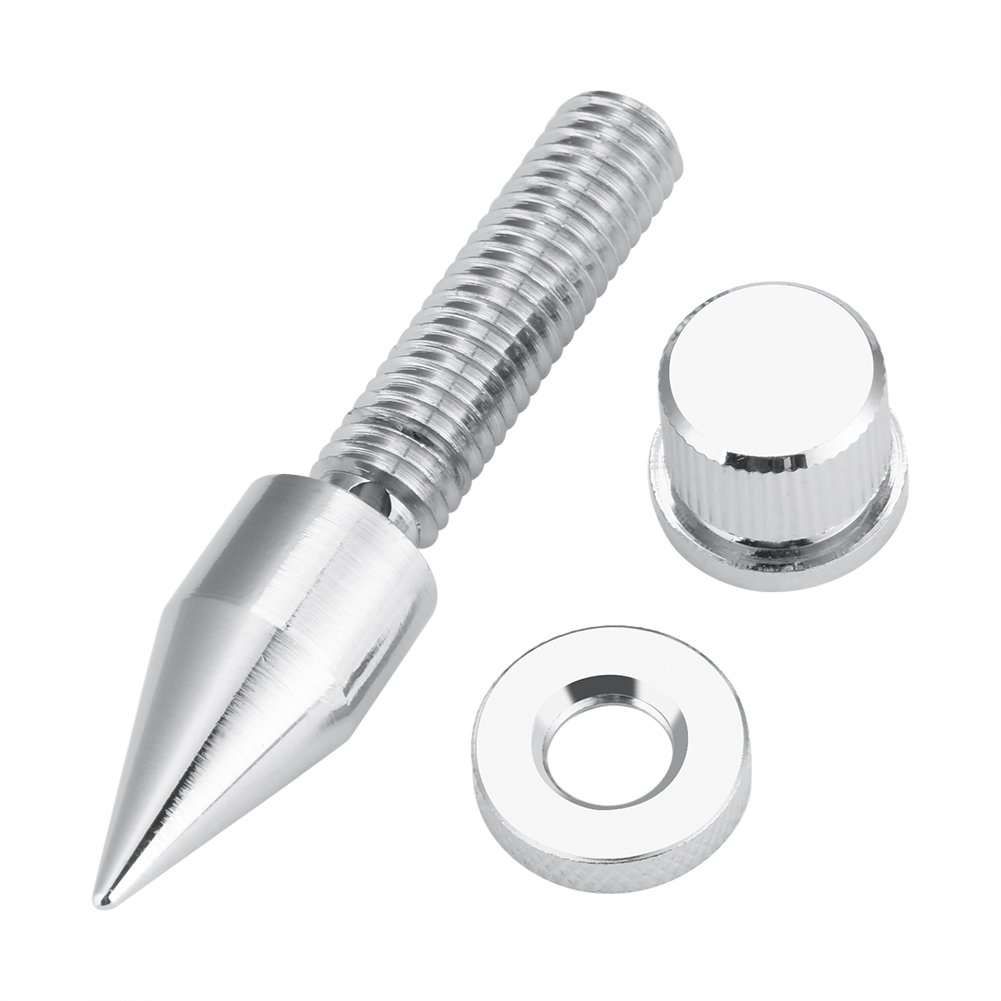 4Pcs Speaker Spikes, Isolation Foot Pads for HiFi Speaker, Made of Copper, Good-Looking, High Gloss, Anti-Scratches, Shockproof, Silver 6