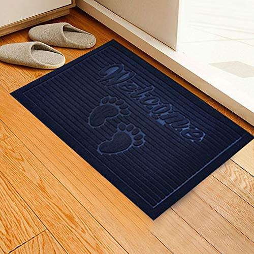 Water Absorbent Mat Non-Slip Pad, Easy to Clean Bathroom Mat, Soft and Elastic for Bathroom Kitchen(Blue) 3