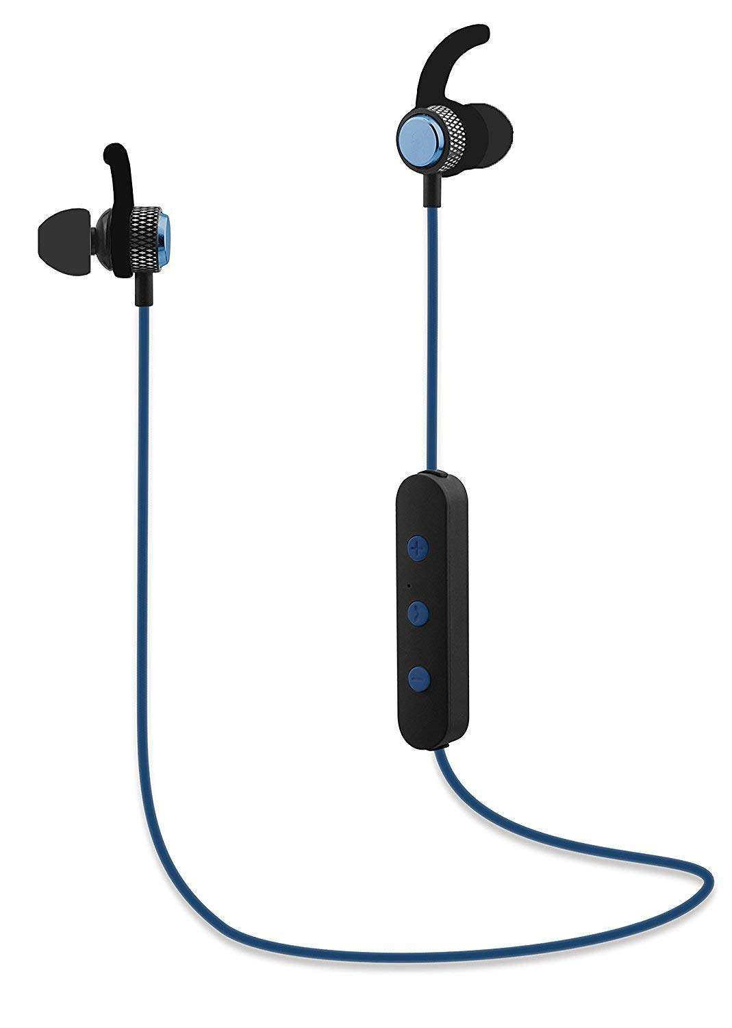 Wayona WY21 Wireless Bluetooth - 4.2 Stereo Sports Earphones for Gym,Running,Workout with Built-in Mic (Behind neck, Blue) 1