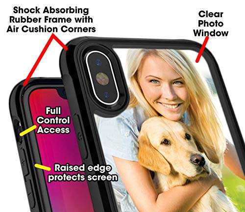 PixCase i11 Pro Max (6.5 inch) – Picture Frame Case – Compatible with Apple iPhone 11 Pro Max – DIY – Insert Your Own Photos or Create Custom Designs Online – Shock Absorbing Protection 5