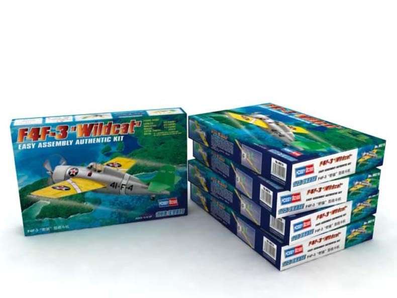 Hobby Boss F4F-3 Wildcat Airplane Model Building Kit 2