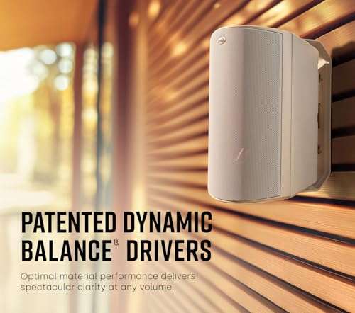 Polk Audio Atrium 6 Outdoor All-Weather Speakers with Bass Reflex Enclosure (Pair, White), Broad Sound Coverage, Speed-Lock Mounting System 6