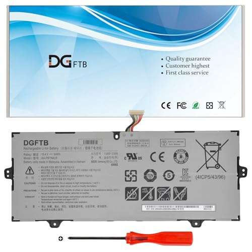 AA-PBTN4LR Laptop Battery for Samsung 9 Pro NP940X3M NP940X3M-K01US NP940X3M-K02US NP940X3N NP940X3N-K01 NP940X5M NP940X5M-X01US NP940X5N NP940X5N-X01US NT930SBE NT950SBE NT950SBV 15.4V 3530mAh/54Wh 1
