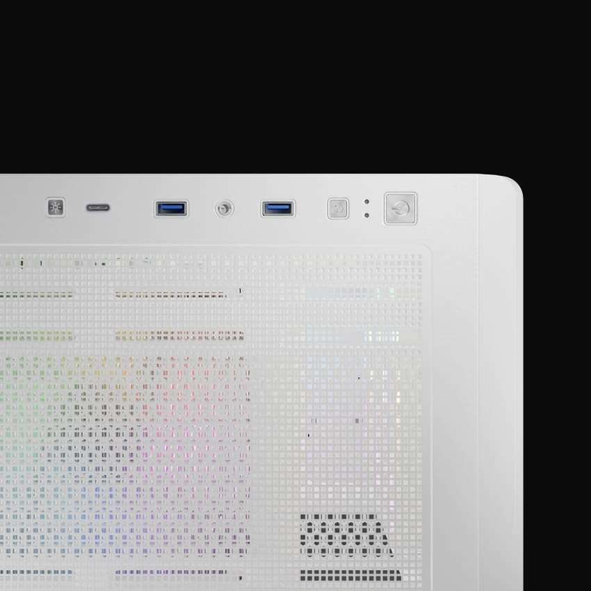 LC-Power GEH Midi ATX Gaming 811W - Meshwork_XL Light - o.N 6