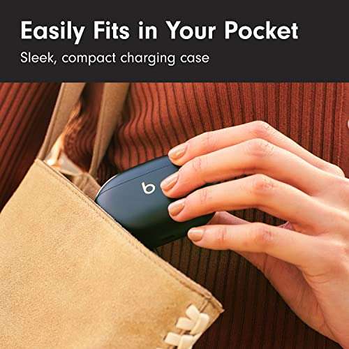 Beats Studio Buds + | True Wireless Noise Cancelling Earbuds, Enhanced Apple & Android Compatibility, Built-in Microphone, Sweat Resistant Bluetooth Headphones, Spatial Audio - Black/Gold 6