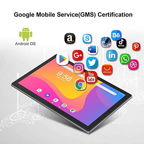 HHC Tablets 10 Inch Android Tablet, 1080p Full HD Touchscreen, Octa-Core Processor, 2GB RAM 32GB WiFi Smart Tablet, 13MP Camera，6000mAh Long Battery Life Tablet, Latest Model 2023, Grey 4