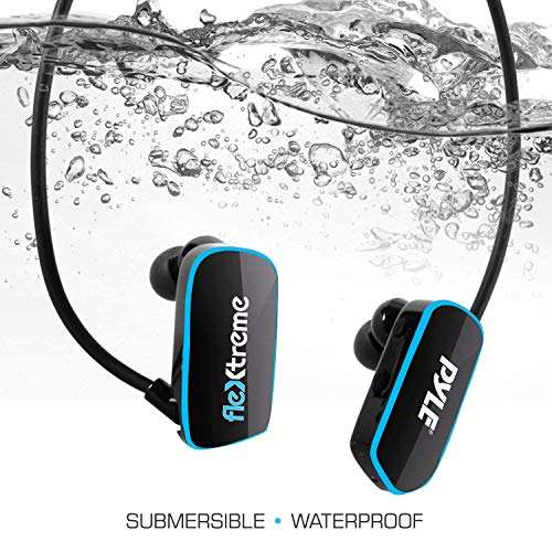 PYLE MP3 PLAYER, WATERPROOF, SPORTS, 8GB Memory, IPX8 Rating, USB Connection, Rechargeable Battery, Includes Earbuds, Perfect for Swimming, Running, Gym, Ergonomic Design, Sweatproof, Dustproof 3