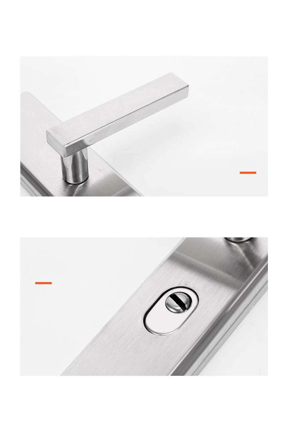 ZTBXQ Memorable Gifts Door Handle with Lock for Bathroom Stainless Steel Anti-Theft Door Handle Multifunction Universal Lock antirust Corrosion Resistance Strong Hardness 5