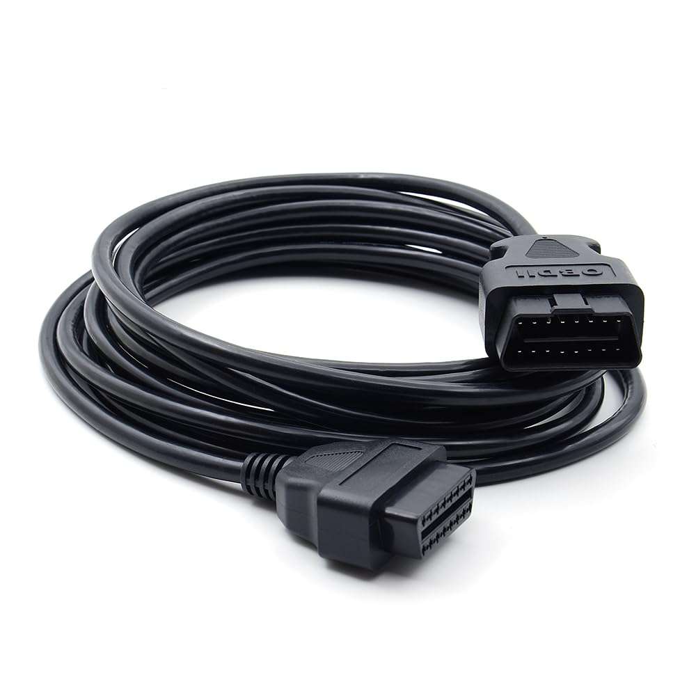 16Pin OBD2 Extension Cable 5m ELM327 ODB2 16 Pin ELM327 OBD II Extensions Cables Connector Interface Adapter Diagnostic Tool 1
