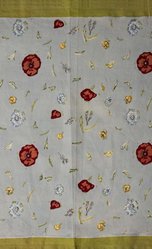 CONTRAST LIVING Gobei Hand Block Printed Kitchen Towel/Dish Towel/Hand Towel Multi Color Set of 4 Pcs 2