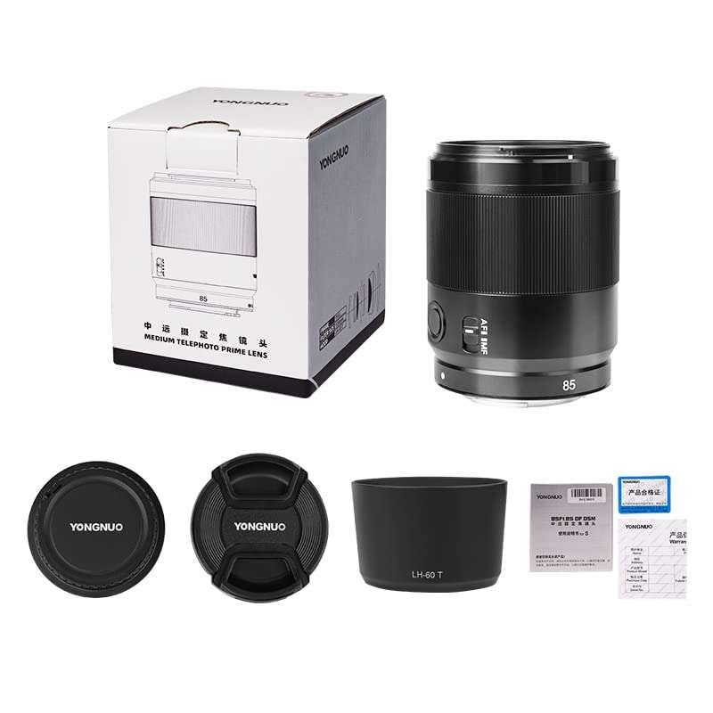 YONGNUO 85mm F1.8S DF DSM F1.8 Large Aperture Full Frame Prime Lens for Sony E Mount Mirrorless Cameras Upgrade Metal Body 2