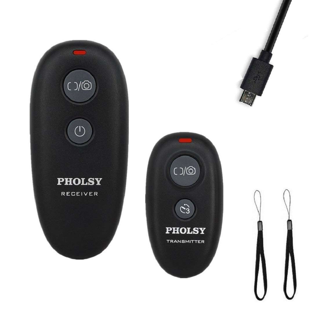 PHOLSY Wireless Shutter Release Camera Remote Control for Fujifilm GFX50S, XPro2, X-H1, X-T2, X-T1, X-T10, X-T20, X-T100, X-E2S, X-E2, X-M1, X-A3, X-A2, X-A1, X-A10, X100F, X100T, X70, X30, XQ2, XQ1 1