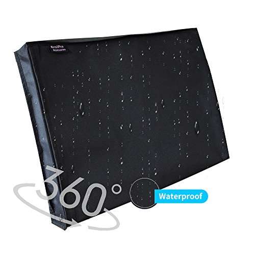BroilPro Accessories Outdoor 40"-43" TV Set Cover,Scratch Resistant Liner Protect LED Screen Best-Compatible with Standard Mounts and Stands (Black) 3