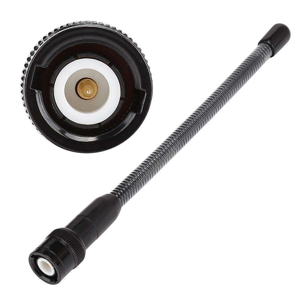 16cm Spring Antenna Professional Male BNC Flexible Spring Antenna UHF for ICV9 Walkie Talkie Ham Radio(Black) 2