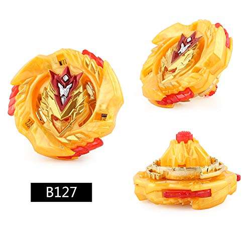 Bay Burst Master Fusion Grip Gyro, 4X High Performance Tops Attack Set with Launcher and Stadium Fusion Set 4 in 1 5