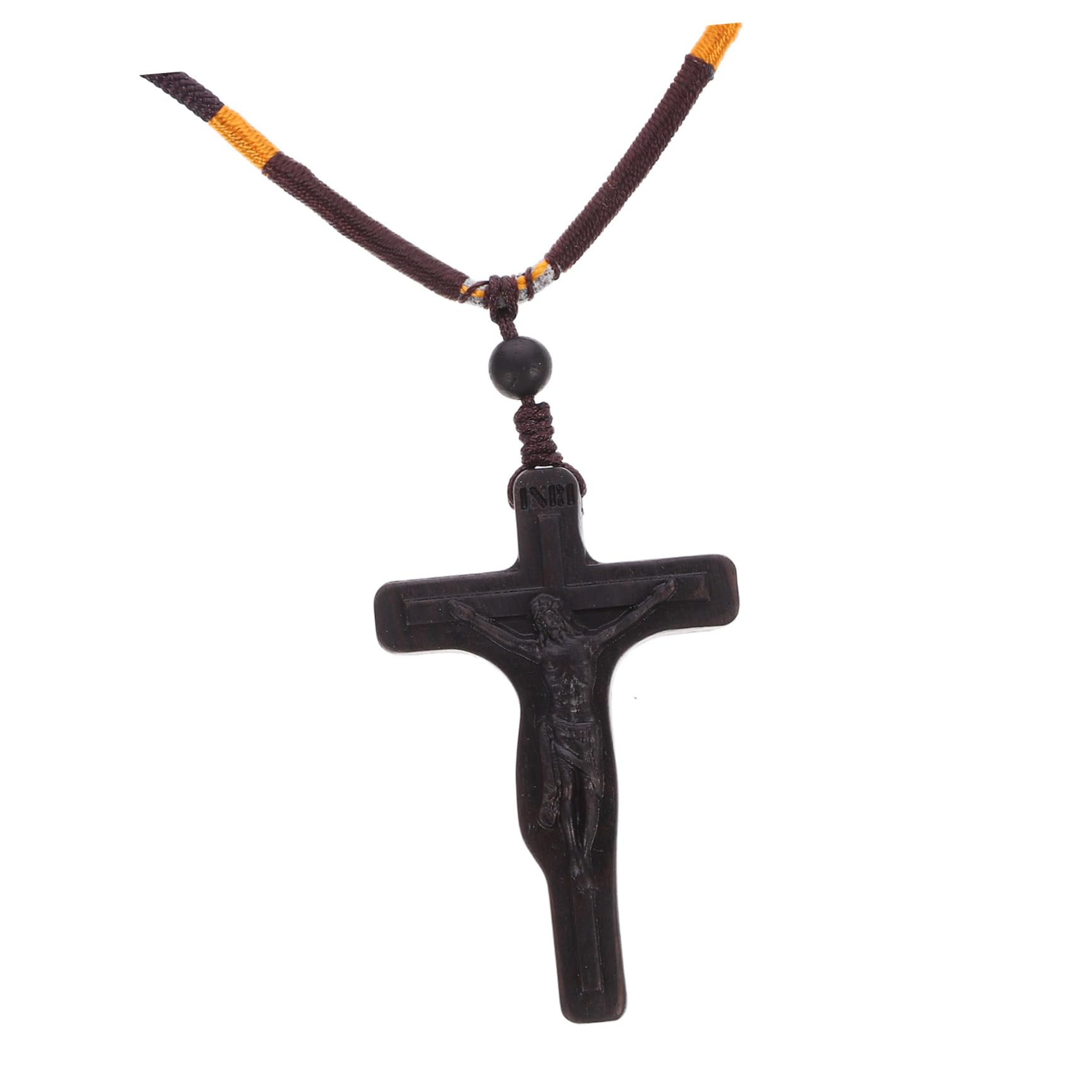 Toyvian Cross Wooden Pendant Necklace Unique Catholic Cross Hanging Decoration for Home Office for Holidays Special Occasions 1