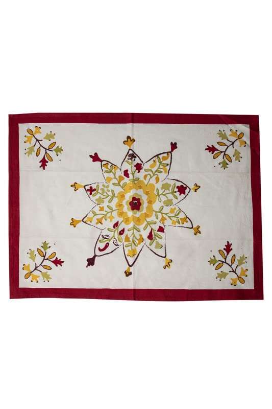 CONTRAST LIVING Baxzi Hand Block Printed Kitchen Towel/Dish Towel/Hand Towel Multi Color Set of 4 Pcs 1