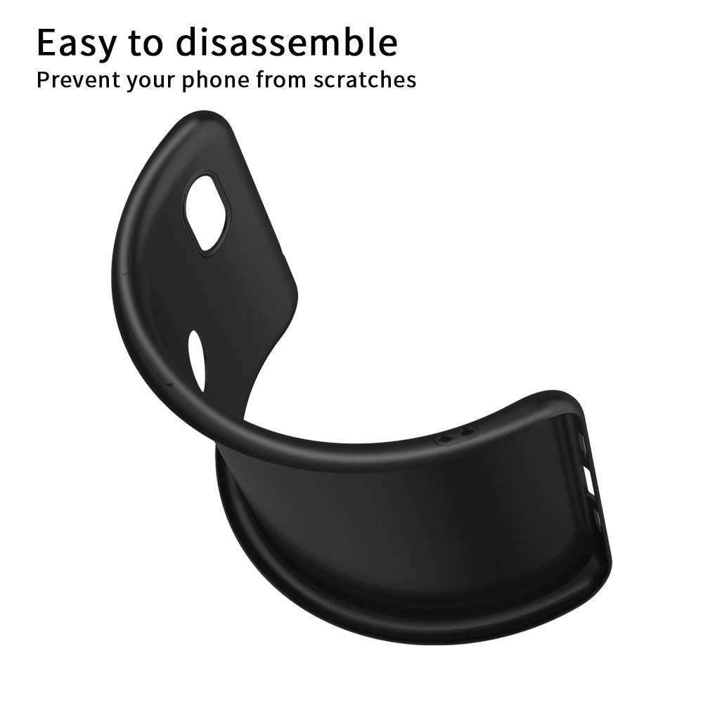 X-level for Pixel 3A XL Case, Mobile Phone Case [Guardian Series] Soft TPU Matte Finish Slim Fit Ultra-Thin Light Protective Cell Phone Back Cover for Pixel 3A XL, Black 6