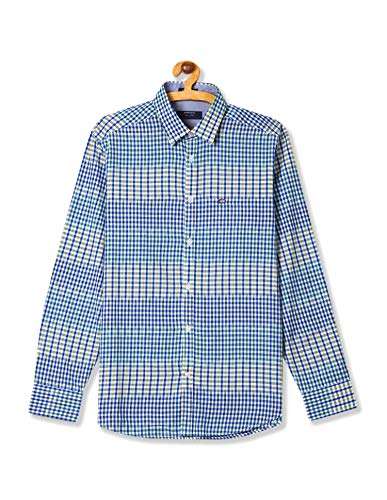 Arrow Sports Men's Casual Shirt (8907259265322_ASQS3002_44_Melange Blue) 1